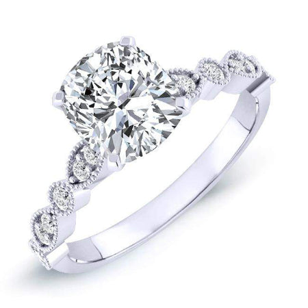 Marigold Cushion Diamond Engagement Ring (Lab Grown Igi Cert) whitegold