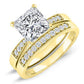 Poppy Moissanite Matching Band Only (engagement Ring Not Included) For Ring With Princess Center yellowgold