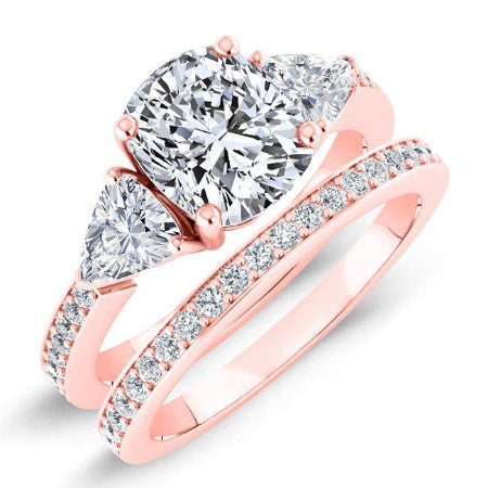 Snowdonia Cushion Diamond Bridal Set (Lab Grown Igi Cert) rosegold