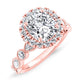 Aubretia Cushion Diamond Engagement Ring (Lab Grown Igi Cert) rosegold