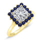 Dicentra Princess Moissanite Engagement Ring yellowgold