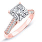 Iberis Princess Diamond Engagement Ring (Lab Grown Igi Cert) rosegold