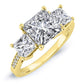 Dietes Princess Moissanite Engagement Ring yellowgold