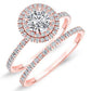 Juniper Moissanite Matching Band Only (engagement Ring Not Included) For Ring With Round Center rosegold