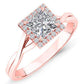 Larkspur Princess Diamond Engagement Ring (Lab Grown Igi Cert) rosegold