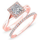 Larkspur Diamond Matching Band Only (engagement Ring Not Included) For Ring With Princess Center rosegold