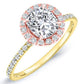 Columbine Cushion Diamond Engagement Ring (Lab Grown Igi Cert) yellowgold