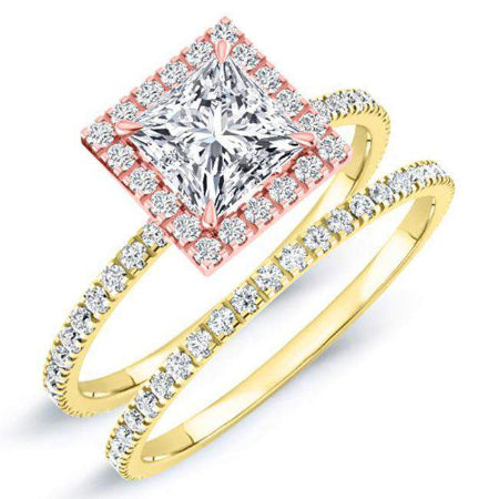 Columbine Princess Diamond Bridal Set (Lab Grown Igi Cert) yellowgold