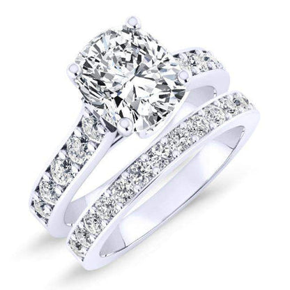 Calluna Cushion Diamond Bridal Set (Lab Grown Igi Cert) whitegold