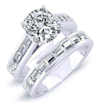 Yarrow Diamond Matching Band Only (engagement Ring Not Included) For Ring With Cushion Center whitegold