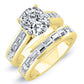 Yarrow Moissanite Matching Band Only (engagement Ring Not Included) For Ring With Cushion Center yellowgold