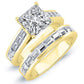 Yarrow Moissanite Matching Band Only (engagement Ring Not Included) For Ring With Princess Center yellowgold