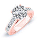Yarrow Round Diamond Engagement Ring (Lab Grown Igi Cert) rosegold