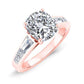 Bergamot Cushion Diamond Engagement Ring (Lab Grown Igi Cert) rosegold