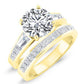Bergamot Moissanite Matching Band Only (engagement Ring Not Included) For Ring With Round Center yellowgold