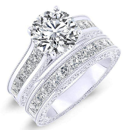 Edelweiss Round Diamond Bridal Set (Lab Grown Igi Cert) whitegold