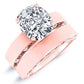 Acacia Moissanite Matching Band Only (engagement Ring Not Included) For Ring With Cushion Center rosegold