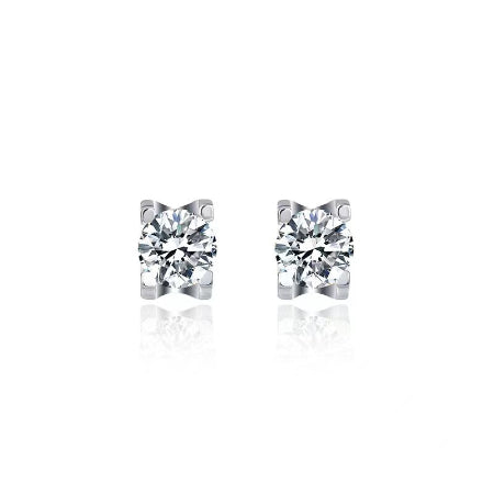 Riley Moissanite Earrings whitegold