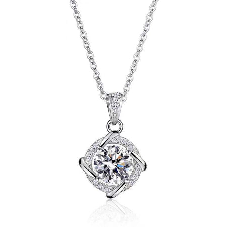 Zariah Diamond Necklace (Clarity Enhanced) whitegold