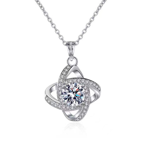Caya Diamond Necklace (Clarity Enhanced) whitegold
