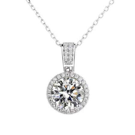 Kira Diamond Necklace (Clarity Enhanced) whitegold
