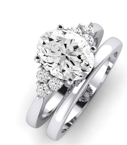 Alyssa Oval Diamond Bridal Set (Lab Grown Igi Cert) whitegold