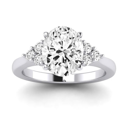 Alyssa Oval Diamond Engagement Ring (Lab Grown Igi Cert) whitegold