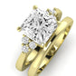Alyssa Diamond Matching Band Only (does Not Include Engagement Ring) For Ring With Princess Center yellowgold