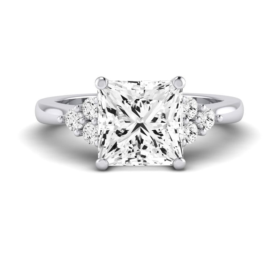 Alyssa Princess Diamond Engagement Ring (Lab Grown Igi Cert) whitegold