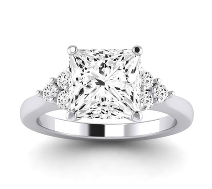 Alyssa Princess Diamond Engagement Ring (Lab Grown Igi Cert) whitegold