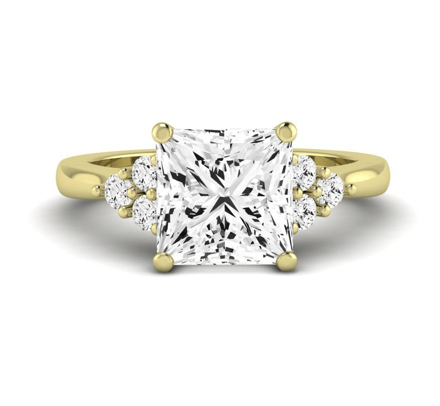 Alyssa Princess Diamond Engagement Ring (Lab Grown Igi Cert) yellowgold