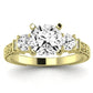 Angelonia - Cushion Lab Diamond Engagement Ring VS2 F (IGI Certified)