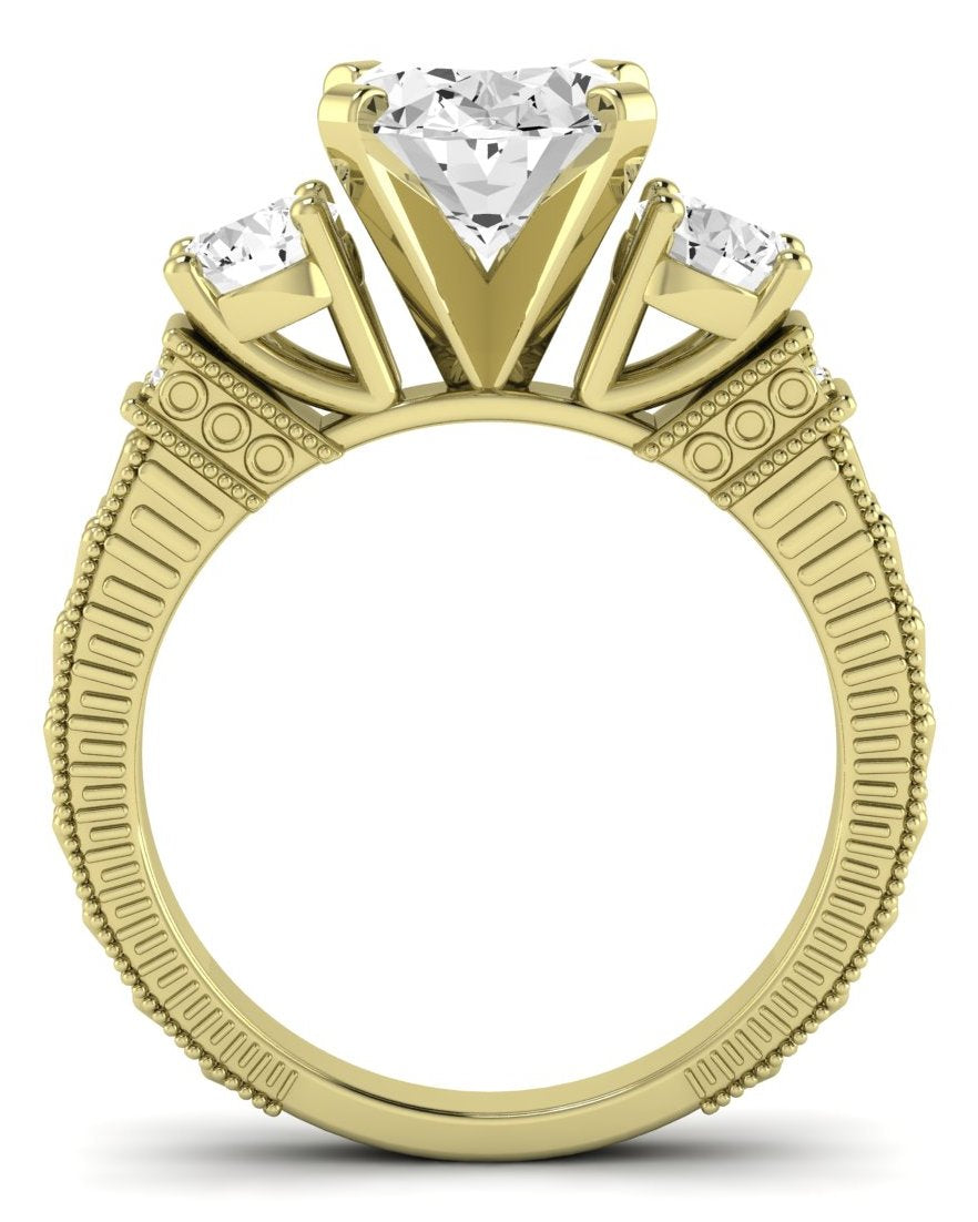 Angelonia Oval Diamond Engagement Ring (Lab Grown Igi Cert) yellowgold
