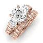 Angelonia Diamond Matching Band Only (does Not Include Engagement Ring) For Ring With Round Center rosegold