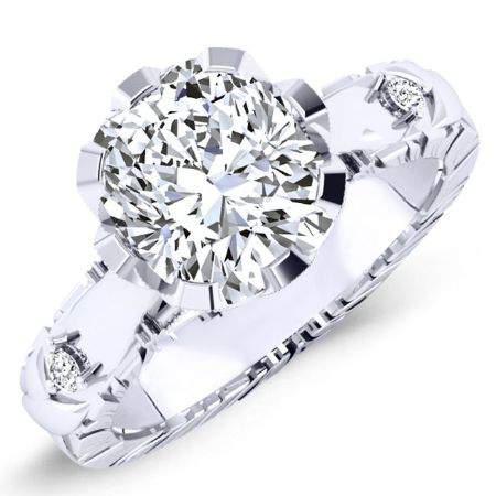 Arbor Cushion Diamond Engagement Ring (Lab Grown Igi Cert) whitegold