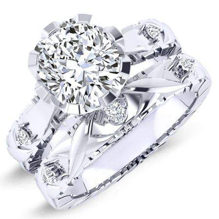 Arbor Cushion Diamond Bridal Set (Lab Grown Igi Cert) whitegold