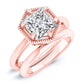Aspen Moissanite Matching Band Only (engagement Ring Not Included) For Ring With Princess Center rosegold
