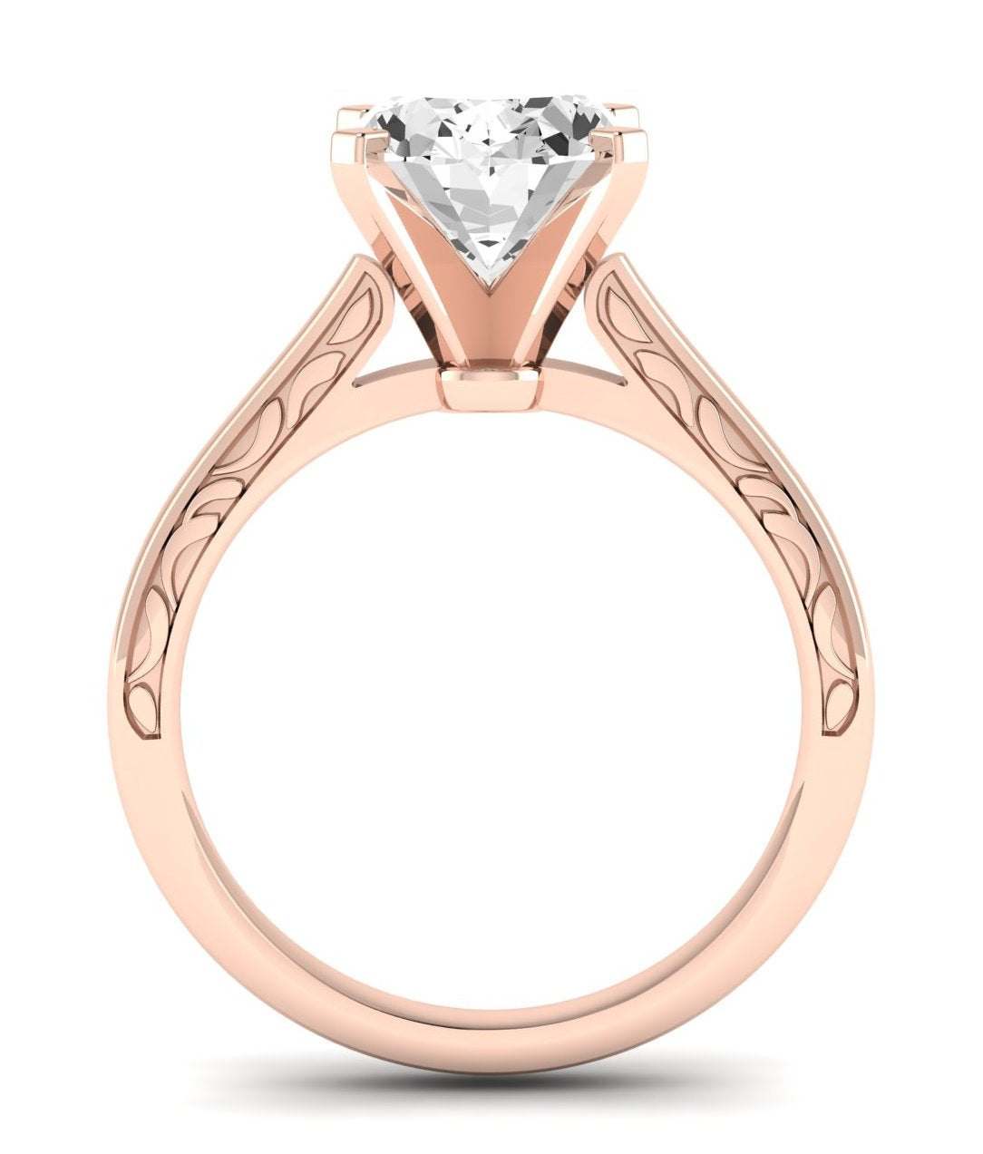 Astilbe Oval Diamond Engagement Ring (Lab Grown Igi Cert) rosegold