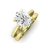 Astilbe Diamond Matching Band Only (does Not Include Engagement Ring)  For Ring With Oval Center yellowgold