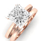 Astilbe Moissanite Matching Band Only (does Not Include Engagement Ring) For Ring With Princess Center rosegold