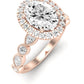 Aubretia Oval Diamond Engagement Ring (Lab Grown Igi Cert) rosegold