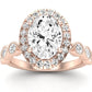 Aubretia Oval Diamond Engagement Ring (Lab Grown Igi Cert) rosegold