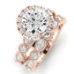Aubretia Moissanite Matching Band Only (does Not Include Engagement Ring) For Ring With Round Center rosegold
