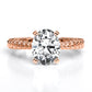 Azalea Oval Diamond Engagement Ring (Lab Grown Igi Cert) rosegold