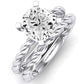 Balsam Moissanite Matching Band Only (does Not Include Engagement Ring) For Ring With Cushion Center whitegold
