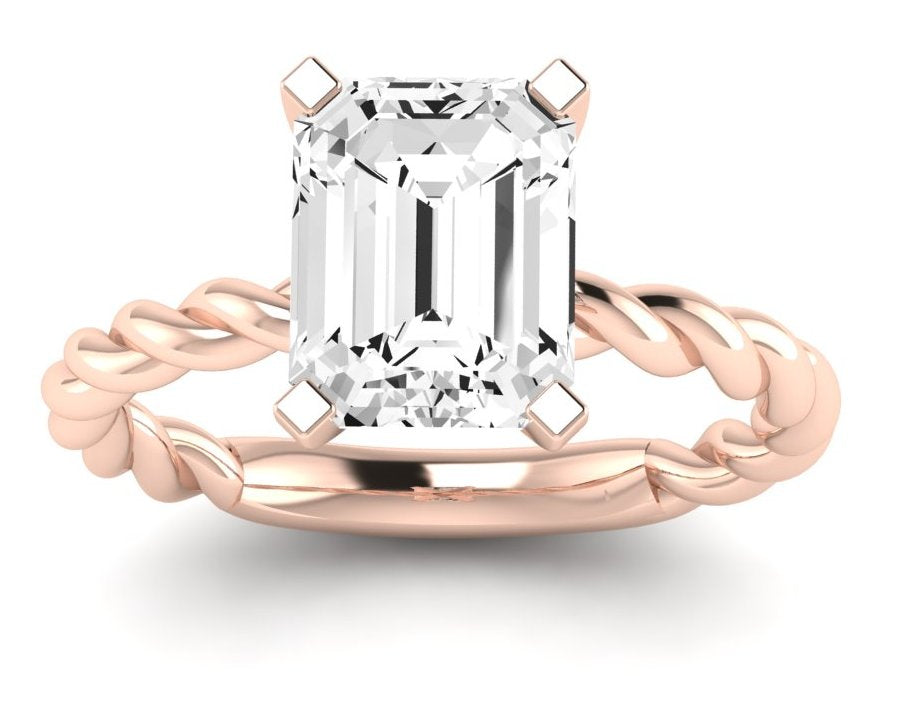 Balsam Emerald Diamond Engagement Ring (Lab Grown Igi Cert) rosegold