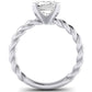 Balsam Emerald Diamond Engagement Ring (Lab Grown Igi Cert) whitegold
