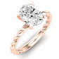 Balsam Oval Moissanite Engagement Ring rosegold