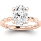 Balsam Oval Moissanite Engagement Ring rosegold