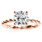 Balsam Round Diamond Engagement Ring (Lab Grown Igi Cert) rosegold
